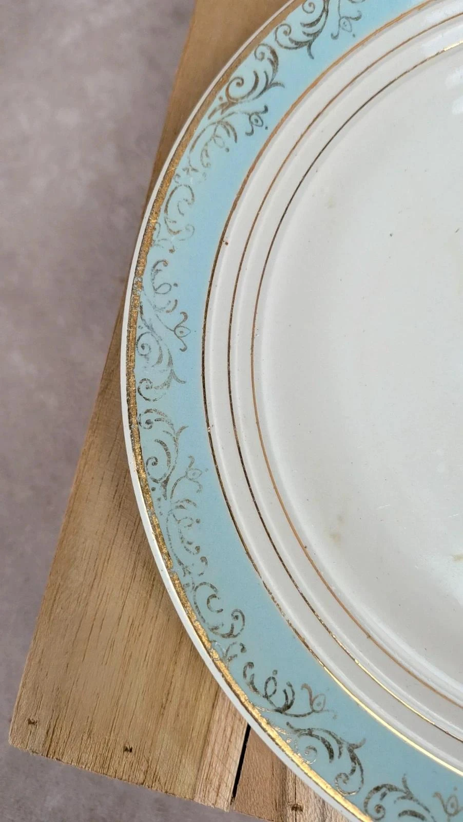 Lot de 2 assiettes à dessert vintage Cerranor – modèle Sully – photo 4